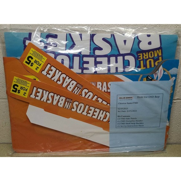 Chester Cheetah Cheetos Easter Store Display - Cheetos Eggs Sweetos - Picture 2 of 3